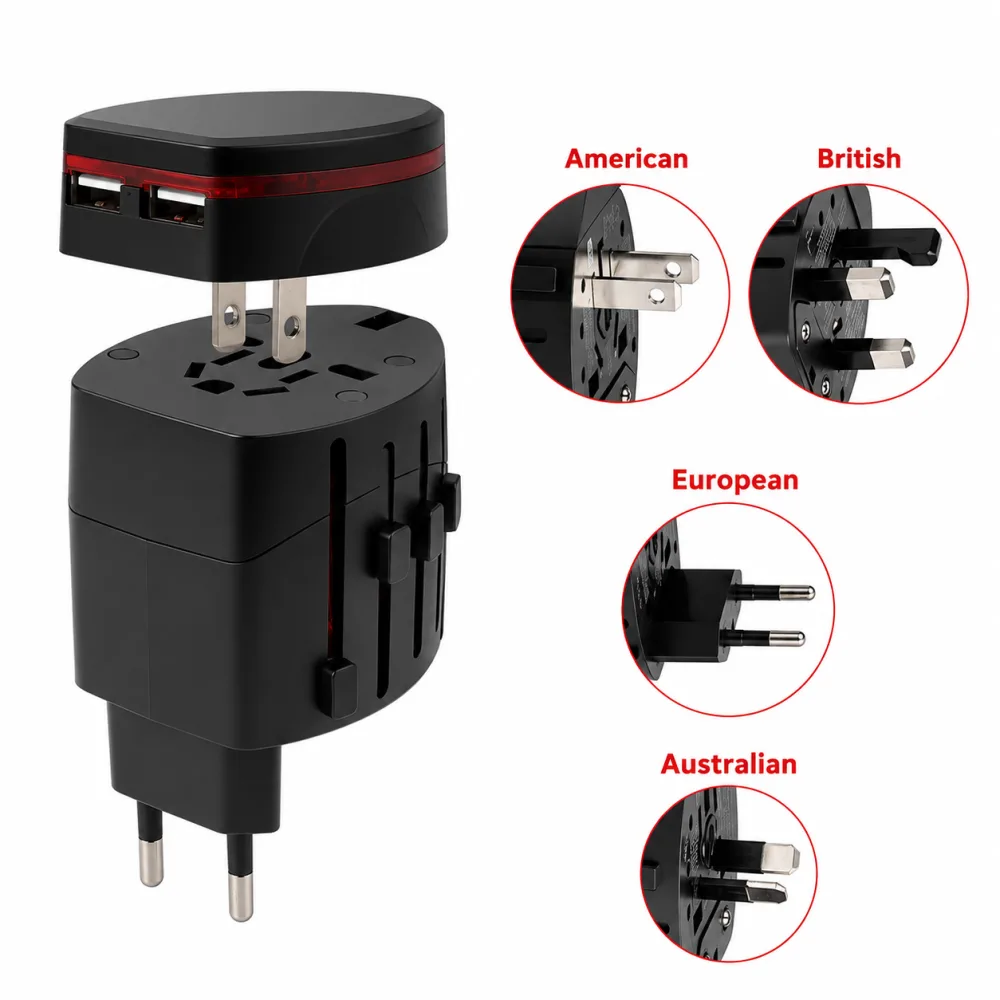 Black Universal Adapter